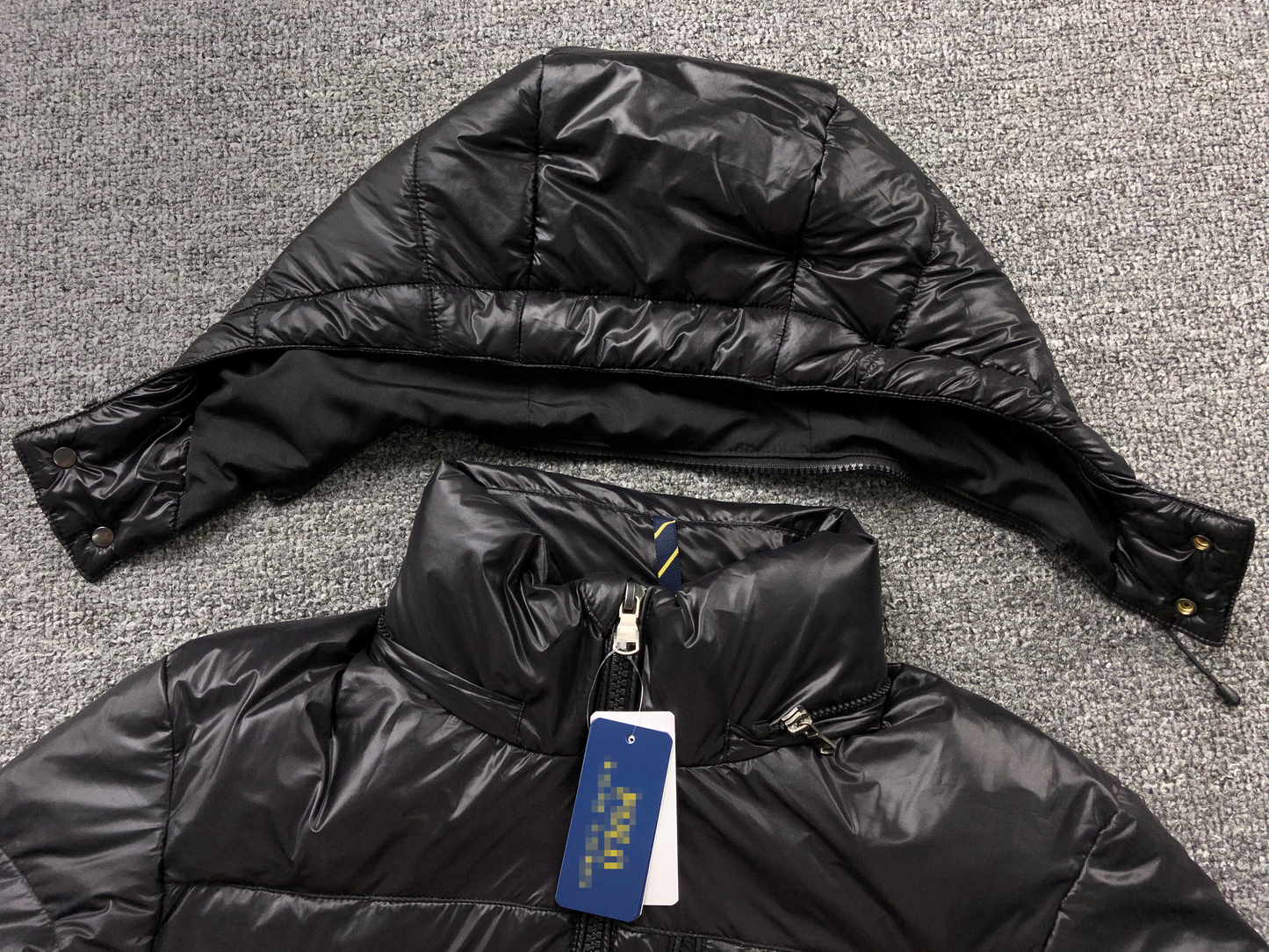 PRL Abrigo de Plumas Brillante